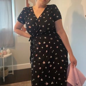 GAP Floral Wrap Dress